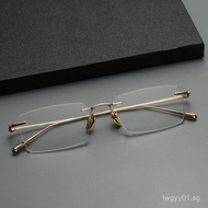 gold Women Large Face Myopia Photochromic Business Can Match Men's Eye Anti Blue Light Frame Ultra L