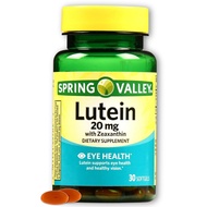 Spring Valley Lutein 20mg- with Zeaxanthin 30 softgels (Pack of 1)