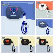 For Baseus Bass BP1 Pro ANC Earphone Silicone Case Baseus Bass EP10 Pro Earbuds Black Dragon Waterpr