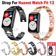Metal Strap Stainless Steel Band for Huawei Watch Fit 2 3 / Huawei Watch Fit Special Edition