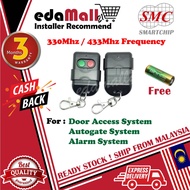 Wireless Autogate Remote Control Transmitters SMC5326 330Mhz / 433Mhz for Auto gate (Free Battery)