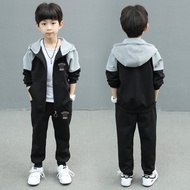 3y - 12y | Kids Zipper Hoodie Sport Jacket & Sport Pant [1 Set] Unisex for boy