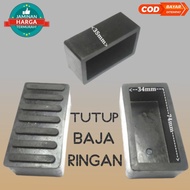 kaki karet baja ringan datar 35mm x 75mm / alas tutup tangga kanal c