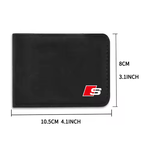 Car Styling Logo ID Card Driver License Package Wallet for Audi C7 C6 C5 Q5 A5 A4 B8 B6 B9 B7 A3 8P 