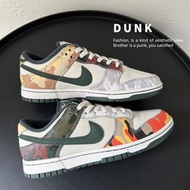[二手] Nike Dunk Low SE Multi Camo 迷彩鴛鴦不對稱鴛鴦男女鞋US8.5 DH0957-100 裸鞋