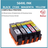 [Compatible] HP OfficeJet 564XL Black Cyan Magenta Yellow Photo Black Compatible with HP OfficeJet 5