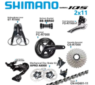 SHIMANO 105 R7000 2x11 Speed Groupset Road Bicycle Disc Brake Set 165/170/172.5/175mm 50-34T 52-36T 