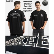 OVERSIZED T-SHIRT YANKEES NY NEW ARRIVAL GSM 320 [ SIZE S.M.L.XL ]