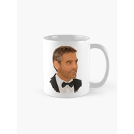 George Clooney Digital Painting Coffee Mug