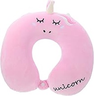 LIFKOME Unicorn U-shaped Pillow Inflatable Airplane Pillow Memory Foam Neck Pillow Car Neck Pillow Napping Neck Cushion Cervical Pillow Airplane Travel Essentials Kids Office Neck Cushion