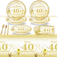 alas meja plastik alas meja makan 8 kerusi Platinum 40 50 60 70 80 90th Birthday Theme Birthday Part