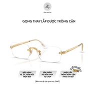 RayBan X ASAP Rocky 0RX3928V rimless drill frame, genuine metal rectangular shape, fullbox