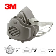 ✨Malaysia Stock✨ [Lightnice] 3M 3200 3 Dalam 1 Gas Topeng Muka 20Pcs 3701CN Penapis Kapas Separuh De