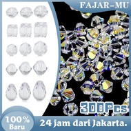 300Pcs Mixed Crystal Bead Kit DIY Bead Bead Set/ Bead/ Set