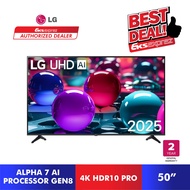 [FREE MAGIC REMOTE] LG 50''/55''/65'' 4K UHD AI TV UA73 HDR10 (2025) 50UA7350PSB / 55UA7350PSB / 65U