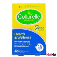Culturelle Health &amp; Wellness Probiotic 30 Vegetarian Capsules (EXP:07 2025)