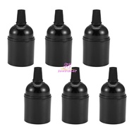 6-Pack Bakelite Lamp Holder E26/ E27 Light Socket Vintage Bulb Socket ES Screw Lampholder for Ceilin