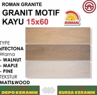 ready ! Granit Motif Kayu 15x60 dTECTONA SERIES -ROMAN- Matt&amp;Wood