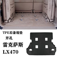 พื้นรถยนต์ยาง TPE แบบกันน้ำ ดีไซน์เก๋ไก๋ ทนทานต่อการสึกหรอ สำหรับ Lexus LX470 รุ่นเก่า ผลิตจากวัสดุอ