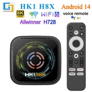 Kotak Atas Set Teras Octa HK1 H8X 14 Allwinner H728 Kotak TV HD 8K dengan Pemain Rangkaian Kipas