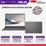 ASUS ZENBOOK A14 UX3407QA-QD232W 14-inch OLED Laptop Snapdragon X X126 100