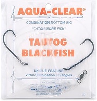 Aqua-Clear, Hi-Lo Combo Rig, Tautog/Blackfish/Sheepshead, Size 4 Virginia Hook, 8 in / 20.3 cm Leads