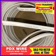 ☬ ☩ Per Meter! PDX Wire / Duplex Solid Wire #10/2, #12/2, #14/2 (VMR TRADING)