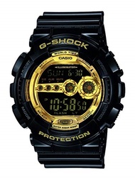 Casio G Shock Men s G-Shock Quartz Sport Watch with Resin Strap, Black, 29.4 (Model: GD-100GB-1CR