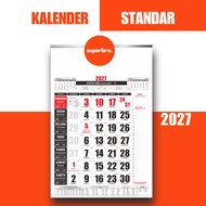 NEW 2027 WALL CALENDAR 12-PiecePOLOS COMPLETE FEATURES - JAVANESE CALENDAR 2027