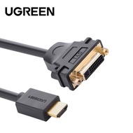 UGREEN HDMI MALE TO DVI FEMALE ADAPTER CABLE 15CM BLACK