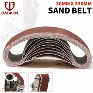 Bai Wen 330Mm X 30Mm đai mài mòn Sanding Giấy nhám Nhôm Oxit Cho Máy mài Đai P120 / P320 / P600 / P8
