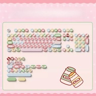 【Bottle Cap Shape】AKKO Milk Bottle Keycaps 131 Keys PBT Dye Sublimation Aula F75 F99 RK100 Mechanica