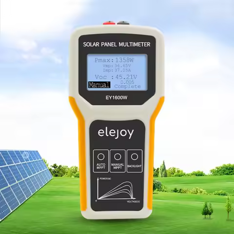 EY1600W LCD Photovoltaic Panel Multimeter 12-60V 60AMax 1600W Auto/ Manual MPPT Tester MPPT Solar Pa