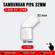 ELBOW 45 degrees 32mm for aquarium pond pipes