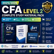 [2025/2026] CFA Level 2 Complete Study Material Pack - Schweser Notes, IFT Videos, UWorld Wiley QBan