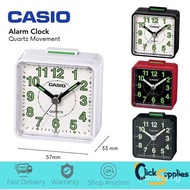 jw026Casio Table Alarm Clock Analogue Buzzer Quartz Movement Reliable and Precision Time Glow In the Dark Display