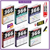 WKIDS 366 WORD SEARCH PUZZLE BOOK | 366 SUDOKU BOOK | 366 CARI KATA | CROSSWORD PUZZLES BRAIN GAMES
