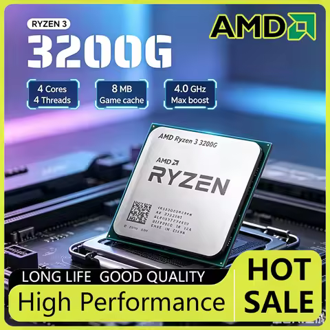 Best Entry-Level Gaming AMD Ryzen 3 R3 3200G 3.6GHz Quad-Core 65W AM4 CPU 100% Brand New Original Pr
