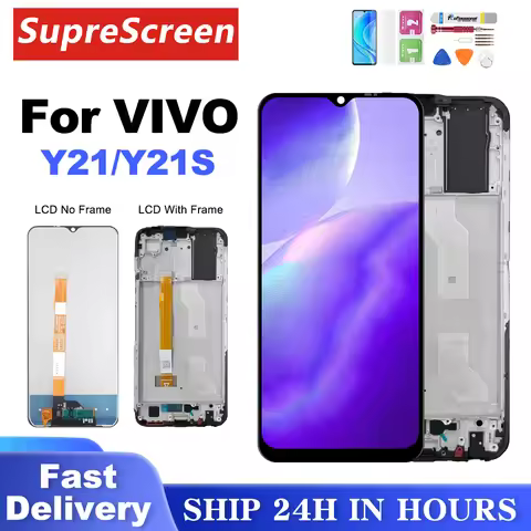 Y21 / Y21S LCD for VIVO Y21 V2110 Lcd Display Touch Screen Digitizer Assembly For VIVO Y21S Display 