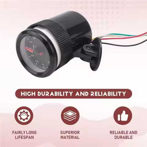 Customer Favorite 2Inch 52Mm Car Meter Tachometer RPM Gauge 0-8000RPM Analog Black Case For 1-8 Cyli