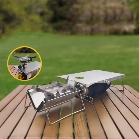 Camping Stove Stand Wind Shield for SOTO ST320 Stove Ultralight Titanium Stainless Steel Folding Tab