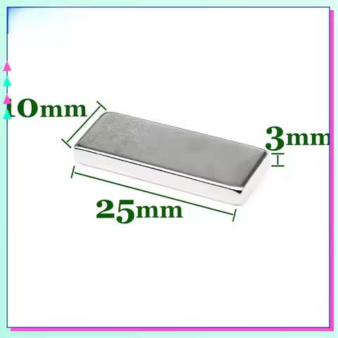 2/5/10/20/30/50PCS 25X10X3mm Super Strong Square Magnet 25X10X3mm for Home Refrigerators, Offices DI