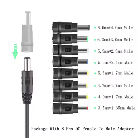 USB Power Boost Line 5V To DC9 V/12V Boost Converter Line With 8DC Head Multifunctional Conversion L