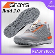 Grays Raid 2.0 Hockey Shoes Kasut Hoki Turf Shoe Grays Hockey Shoe Kasut Padang Grey