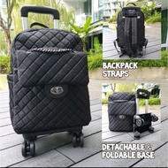 Classic Compact 4-Wheel Trolley Bag (SG Seller)