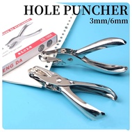MCC Hole Puncher Circle 3mm | 6mm Metal Single Hand Held Paper Hole Puncher / Small Hole Puncher