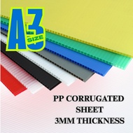 A3 Size - Impra Board / PP Corrugated / PP Hollow Board / PP Straw Board / Polyplast Board - 3mm Thi
