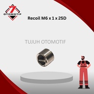 Recoil M6 x 1 x 2.5D Bolt 10 Stainless SUS 304 Automotive Damaged Thread Repair