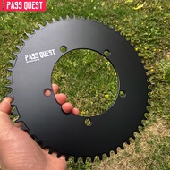 PASS QUEST 130BCD 5 Claw Round/OVAL closed disc Bicycle Narrow Wide Chainring Road Bike Chain Wheel 42T -58T Bicycle Chainring