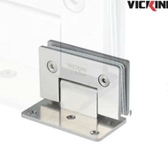 Lề 90 độ/135/180 độ cho Cabin Phòng Tắm Kính Inox 304 hiệu VICKINI Dày 5mm
